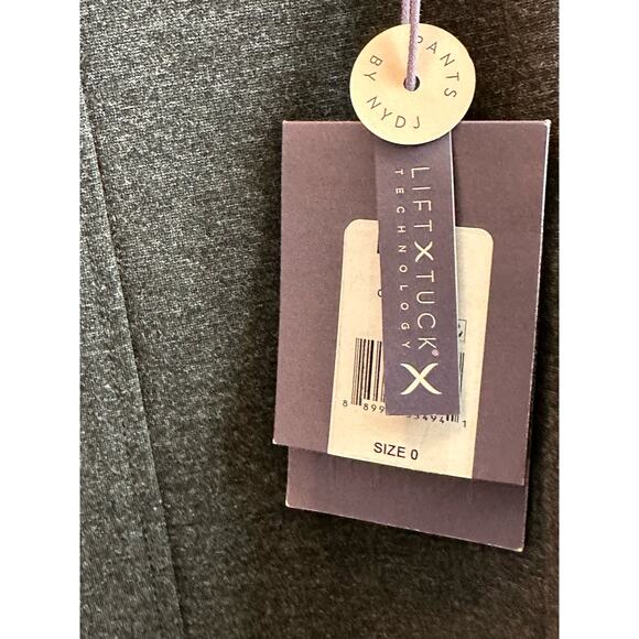 NYDJ Charcoal Lift Tuck straight legs pants size 0 - Picture 8 of 14